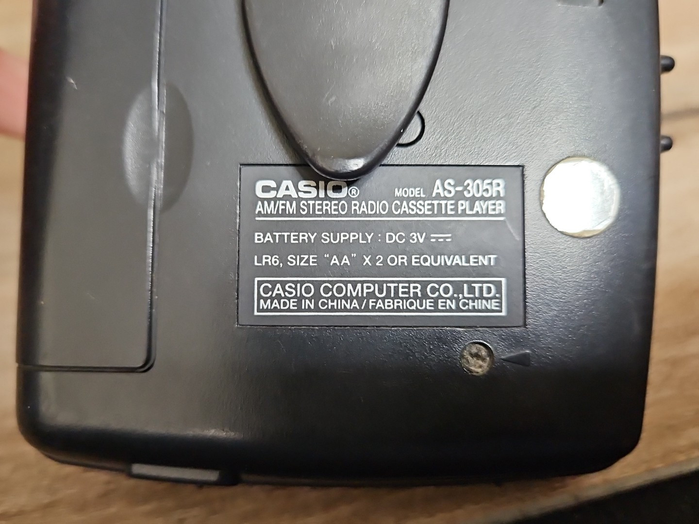 Vtg Casio Radio Cassette Player AS-305 R Auto Reverse BBS AM/FM 