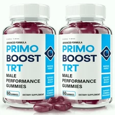 Primo Boost TRT Gummies for Men, Advanced Male Performance Supplement - 2 Pack