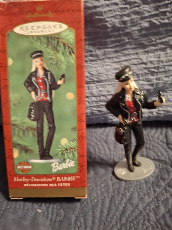(L) Hallmark Keepsake Ornament 2000 Harley-Davidson Barbie Christmas 
