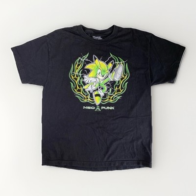 Vintage Neopunkfm ''Sonichu'' collaboration green Sonic men s t-shirt SIZE: L