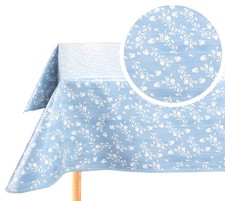 Nappe Toile cirée PVC Rectangulaire 140 x 180 cm Bleu Gris