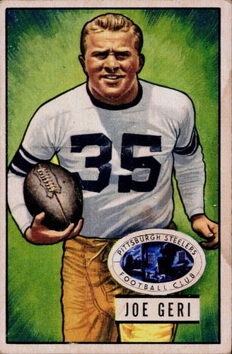Joe Geri #22 1951 Bowman card