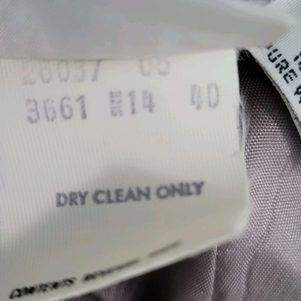 VTG White Stag Grey 100% Wool High Rise Dress Pants USA Made Size 14 (23x28.5) - Image 4 of 4