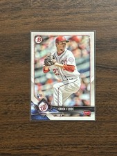 Erick Fedde 2018 Bowman Rookie Card #35 Washington Nationals RC. rookie card picture