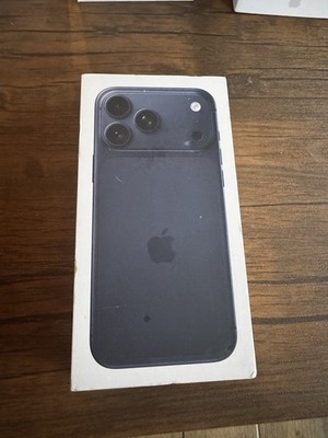 Original Apple iPhone 17 Pro Max Box Blau LEER Ersatzkarton inkl. Kabel