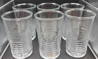 Bormioli Rocco Officina 1825 Water Drinking Glasses Set of 6 - 15oz EUC 