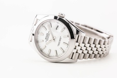 Rolex Datejust 41 White Stick Dial Jubilee 126300
