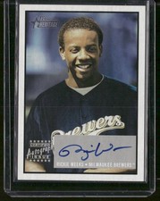 2003 Bowman Heritage #SG-RW Rickie Weeks Signs of Greatness