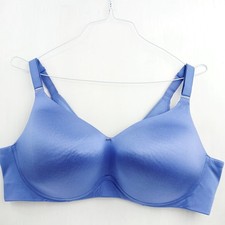 Lane Bryant Cacique Women's Lightly Lined Blue Wireless Bra 44D