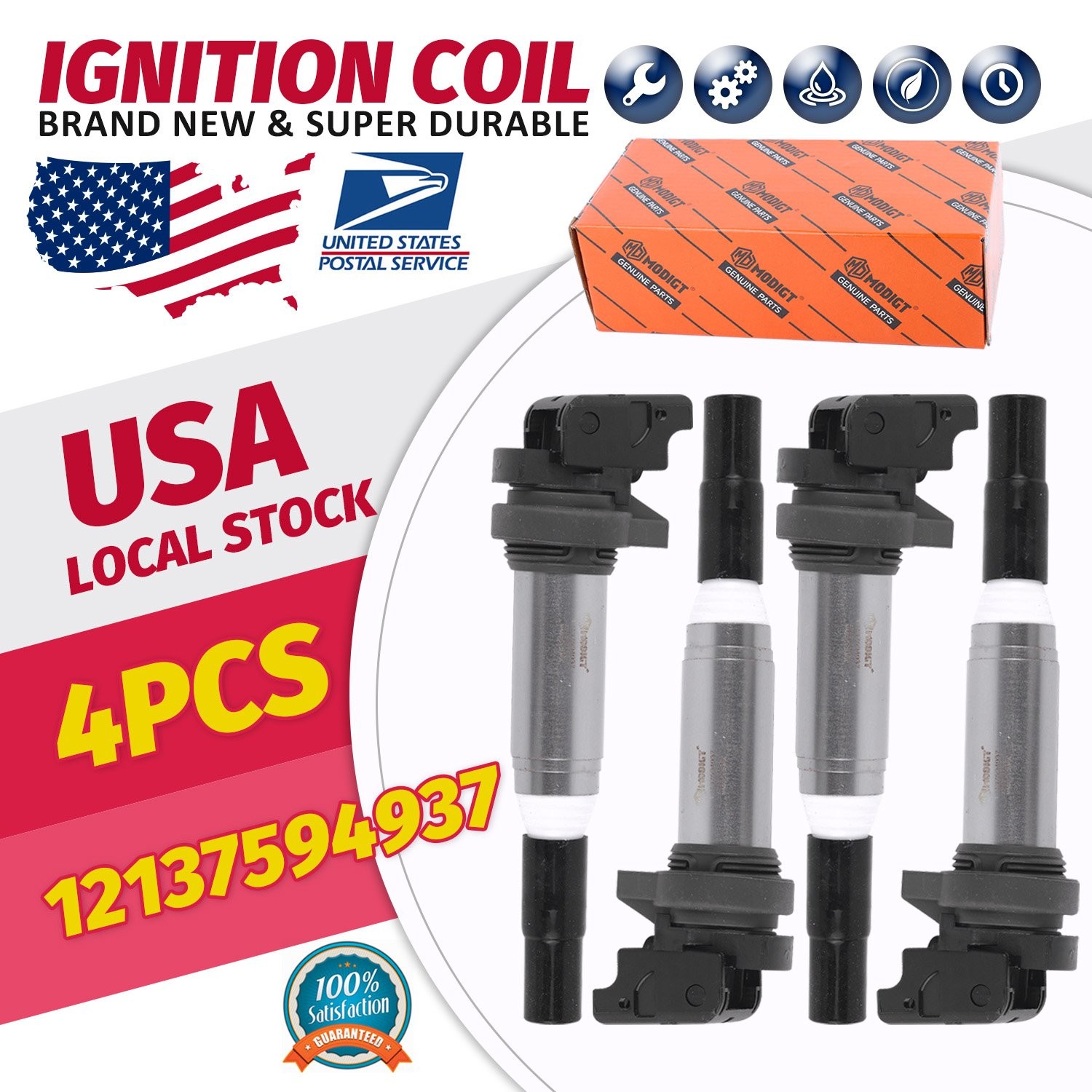 Ignition Coil for BMW 323i 328i 550i M3 X3 Mini Cooper Rolls-Royce 12131712219