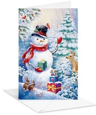 American Greetings 18 Cards Envelopes Snowman Christmas Cards Lot of 3 pks