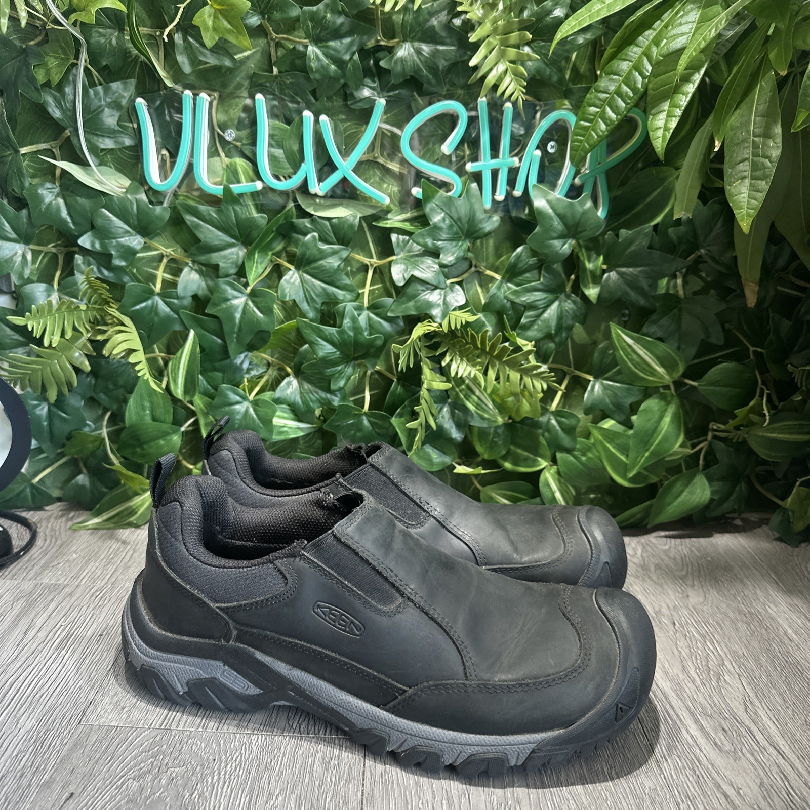 Scarpe Oxford KEEN uomo Targhee III (3) slip on nere 1022657 taglia 11