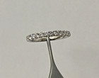 14k White Gold UD Lab Grown Diamond 0.44CT Band 11 Diamonds 2.7 Grams Size 6.75 — photo 2