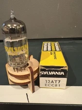 Sylvania 12AT7 ECC81 Black Plate Tube TV7&Maxi Test NOS NIB Balanced O