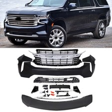 For 2021-2024 Chevy Tahoe Suburban Front Bumper Complete Assembly Wo Sensors