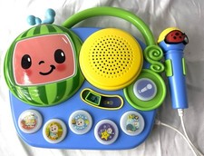 Cocomelon Toy Auxiliary Singalong Boombox with Microphone for Toddlers eKids