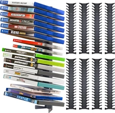 Video Game Storage Wall Mount Game Case Holder, Metal Wall Mounted Media Storage