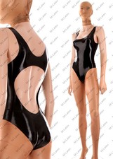 Latex Gummi Rubber Leotard high cut bodysuit swimsuit customized 1.0mm 974-1