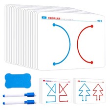 1set Brain Training Card Left And Right Brain Development Training Card Erasable