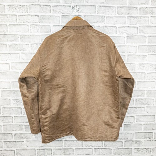 ENGINEERED GARMENTS NY BA Shirt Jacket in Khaki Poly Suede faux leather Small - Picture 3 of 9