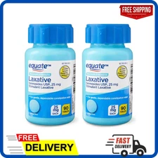 Equate Maximum Strength Sennosides USP Laxative Tablets 25 mg 90 Count,2 Pack