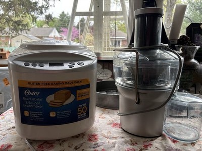 Oster Expressbake 2-lb Bread Machine White LCD Display 13 Settings Non-Stick