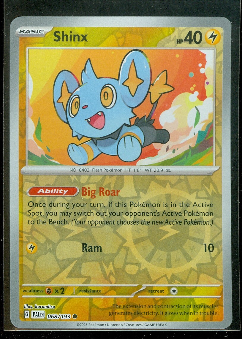 Pokemon SHINX 068/193 Paldea Evolved Rev Holo - - MINT | eBay