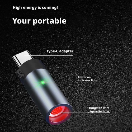Electric For Lighter - USB C For Lighter, Flameless A Gift R9G7 Windproof, A8V2 - Zdjęcie 14 z 15