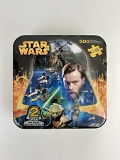 Star Wars Double Sided Darth Vader Shaped 500 Piece Puzzle In Collectible Tin