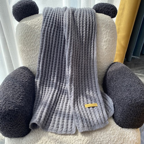 Solid Color Wool Scarf Female Cute Girl Autumn Winter Thick Warm Knit Neck R*k* - Photo 7/17