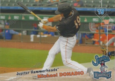 2019 Jupiter Hammerheads Michael Donadio RC Rookie Miami Marlins