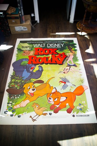 FOX AND THE HOUND  Walt Disney French Grande Vintage Movie Poster Original