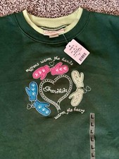 Vintage 90s M C Sportswear Grandma Sweatshirt Size Large With Tags 