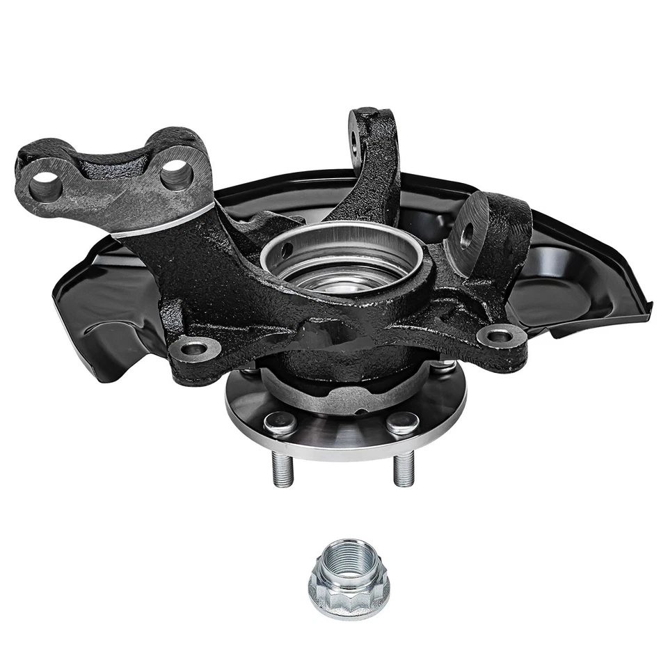 FWD Front Steering Knuckles +Wheel Hub Bearings for 2004 2005-2010 Toyota Sienna - Image 4 of 4
