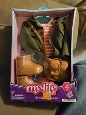 My Life As 18 Doll Fashion Set Outfit - NEW Coat Shirt Pants Boots Bag, A2