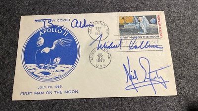 Brief Apollo 11 - Erstagsausgabe - mit Unterschriften aller drei Astronauten