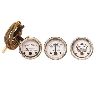 #ad Ammeter Tractor Oil Pressure Temperature Gauge Set Replacement Fits John Deere $44.50