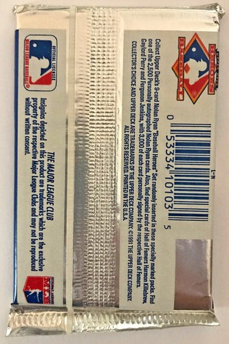 1991 Upper Deck Low # Baseball Cards, 1 Sealed Wax PACK, 15 Cards, Jordan SP1? - Picture 2 of 2