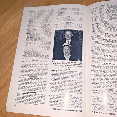 1963 HOST, WEEKLY GUIDE TO NEW YORK - NATIONAL HORSE SHOW @ Madison Square - Picture 7 of 9