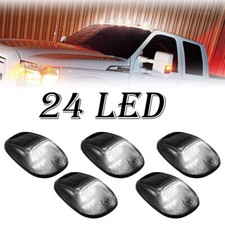 5 Smoke Lens White Led Cab Roof Marker Light Kit For Ford F-250 F-350 Super Duty 5 Smoke Lens White Led Cab Roof Marker Light Kit For Ford F-250 F-350 Super Duty