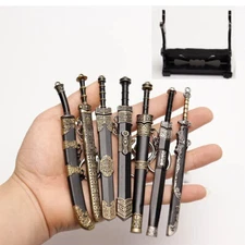 Ancient Chinese Mini Sword Keychain Sword Metal Weapon Toy Key Chain Cute Keycha