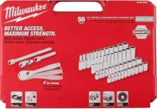 Milwaukee 48-22-9004 1/4" Drive SAE / Metric Socket Mechanics Tool Set