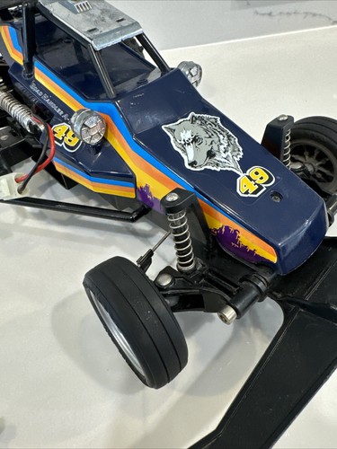 Sears Lobo II RC 2wd Frame Buggy Navy Body Nikko Rare 80s Vintage RTR - Picture 9 of 19