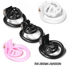 Positive/Negative Cobra Male Chastity Cage 4 Rings Super Small Chastity Devices
