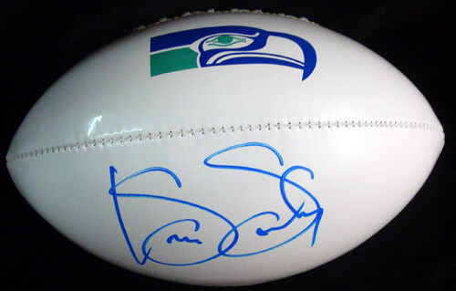 KENNY EASLEY AUTOGRAPHED WHITE LOGO FOOTBALL SEATTLE SEAHAWKS PSA/DNA ITP 28261 - Picture 1 of 6