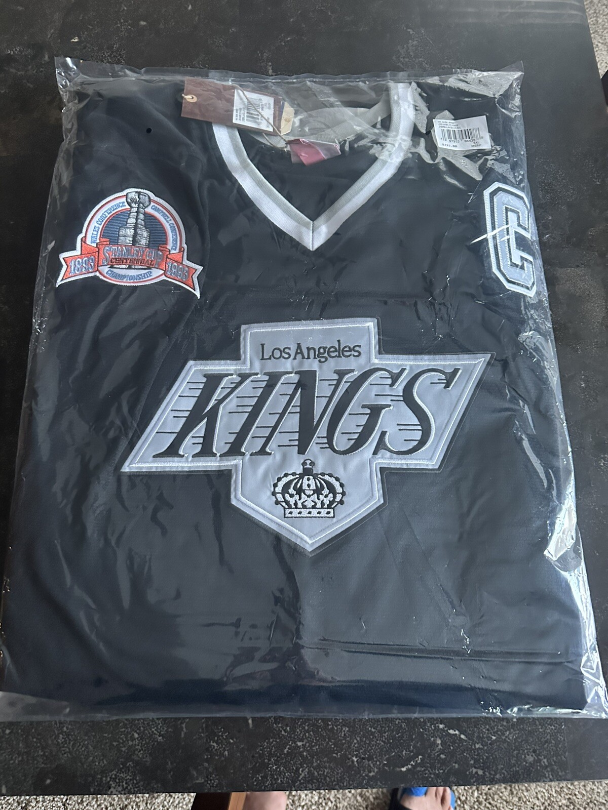 Maillot Vintage Wayne Gretzky Kings Mitchell & Ness Taille 64 5XL - Neuf Avec étiquettes - NHL Légende