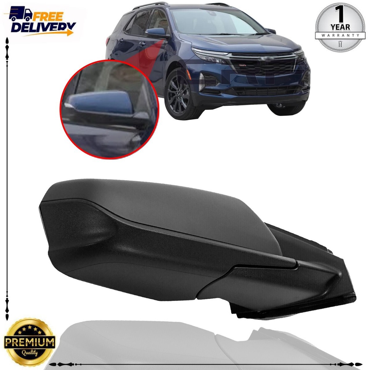 For 2018-2022 Equinox Right Mirror Power/Signal/Blind Spot PTM-8 - Foto 6