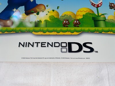 NEW SUPER MARIO BROS Nintendo DS Original Vintage Store Display