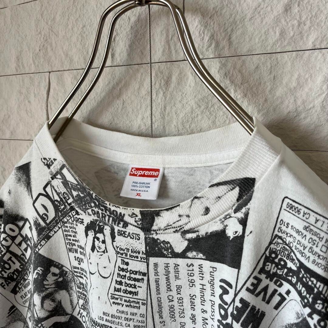 Supreme Porn Total pattern 00s T-Shirt Vintage USED Rare Supreme Porn Total pattern 00s T-Shirt Vintage USED Rare