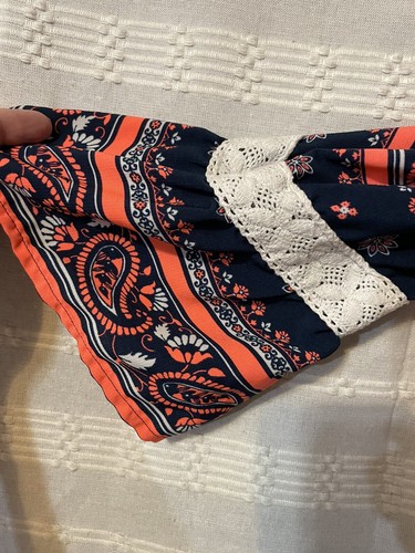 My Michelle Girl’s Floral Cold Shoulder Lined Romper Girl Sz L 10.00 - Picture 7 of 7